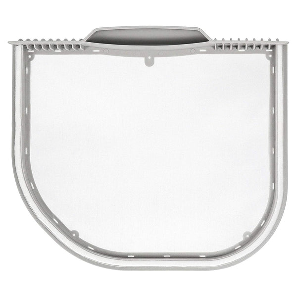 5231EL1001C LG dryer lint filter screen replacement – gray ABS frame with metal mesh and felt rim seal