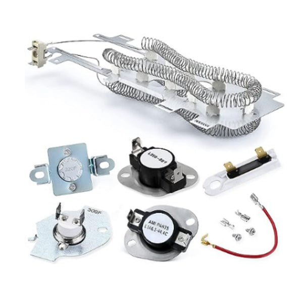 8544771 + 279973 + 3392519(1PC) + 279816 + Red Wire Dryer Heating Element replacement part from Aibopart