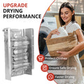 279838 WP279838 dryer heating element replacement part shown with upgrade drying performance benefits including clothes protection, safe drying, and faster drying
