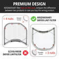 GE Dryer Lint Filter Screen Replacement | Upgraded Stainless Steel Mesh Frame | Ensures Efficient Airflow & Prevents Lint Blocks | Compatible with Hotpoint Models GTD42EASJ2WW, GTD33EASK0WW, WE03X23881