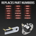 3392519 WP3392519 Dryer Thermal Fuse non-resettable trips at 196 degrees Fahrenheit
