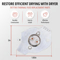 3977393 Dryer Thermal Cut Off Fuse ceramic metal housing with plastic insulator sleeve
