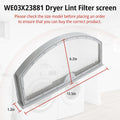 inserting lint filter into top mount slot of GE dryer