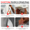 installing 5304486359 replacement handle on side by side refrigerator door