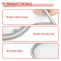 30-inch flexible nylon bristle dryer vent cleaning brush included with 5231EL1003B lint filter – clears packed lint from exhaust duct