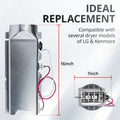 6931EL3001E 2-terminal hi-limit thermostat L125-31C pre-installed on 5301EL1001A LG dryer heater assembly – use this if old thermostat has two spade lugs