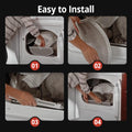 compatible GE dryer lint catcher screen replacement single pack white
