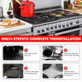 single pack range oven bottom drip pan packaging shot