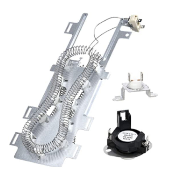 8544771 + 280148 replaces 8557403 + 8318314 Dryer Heating Element replacement part from Aibopart