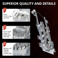 8544771 dryer heating element quality detail showing 2-5/16 inch male terminal, 5400W 240V rated power, and 85% nickel-chromium coil construction