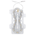 DC47-00019A Samsung Electric Dryer Heating Element – Front Flat View Showing Complete Dual Coil Layout on Metal Mounting Bracket

