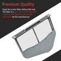 Side profile of DC97-16742A aftermarket dryer lint filter screen for Samsung front load and top load dryers