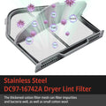 DC97-16742A lint filter screen installed in Samsung dryer filter slot – direct fit, no tools required