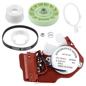 W10006355 pulley clutch kit, W10721967 gear kit, and W10006384 drive belt complete transmission repair set for Whirlpool top-load washers