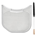 ADQ56656403 LG dryer lint filter screen replacement – revised design, no top ears, no felt seal, gray ABS frame with fine mesh