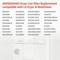 ADQ56656403 dryer lint filter screen approx 11.2 x 10.9 inches – narrower than ADQ56656401, smaller than 5231EL1003B