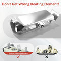 8-coil nickel-chromium ceramic-insulated heating element inside DC93-00154A Samsung dryer heater assembly – 240V 3700W, DC47-00032A inner coil