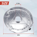 Dryer heating element Part 131553900 dimensions – 20-inch overall diameter, 3.74-inch center hole
