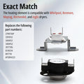 Part 279973 dryer heating element assembly kit – includes heating element, mounting bracket, and high-limit thermostat