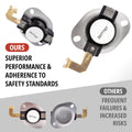 WP3977767 dryer thermostat compatible with Whirlpool Kenmore Maytag Roper Estate Amana dryers
