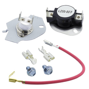 Dryer thermal cut-off kit replacement – Part 279816, compatible with Whirlpool, Kenmore, Maytag, Roper, and Amana dryers