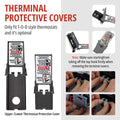 Complete EWH-05 water heater kit contents – dual copper sheath heating elements, thermostats, terminal covers, gaskets, dual hex wrench and drain guide board