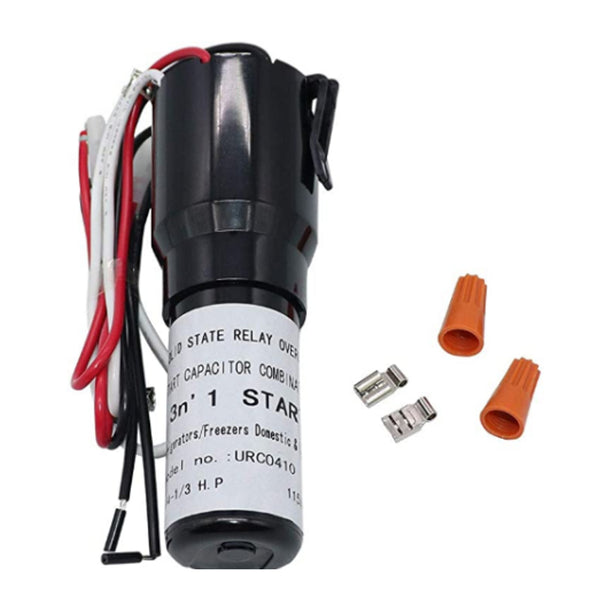 URCO410 Refrigerator Start Relay and Capacitor replacement part from Aibopart