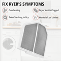 W10120998 lint filter screen installed in Whirlpool dryer top front slot – direct slide-in fit, no tools required