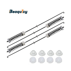 W10780045-4 Pack + 4 + 4 equivalent to W10537442 Washer Suspension Rod Kit replacement part from Aibopart